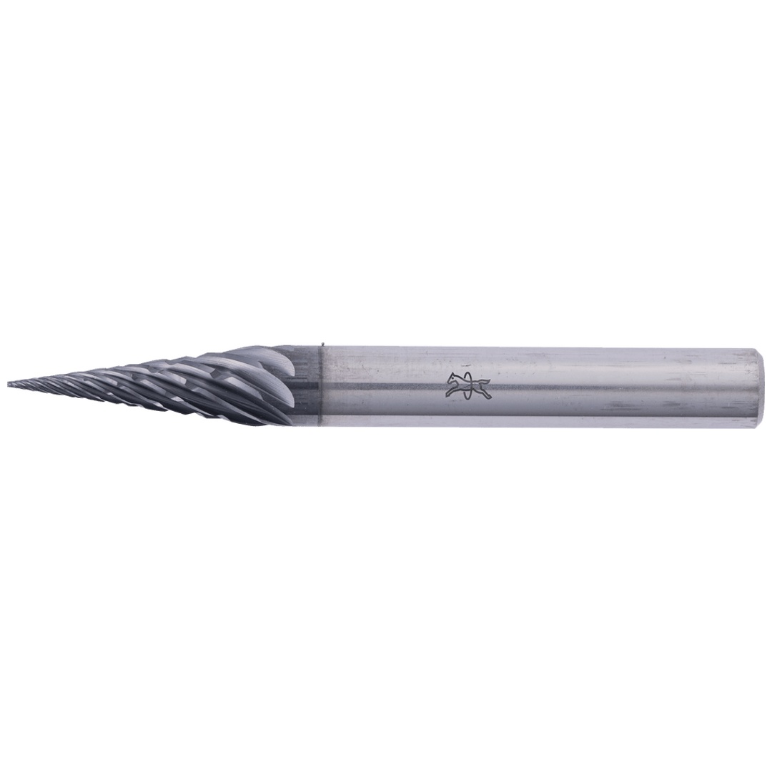 PFERD TOOLS Hartmetall Hochleistungsfrässtift ALLROUND Spitzkegel SKM Ø 06x18mm Schaft-Ø 6mm HICOAT beschichtet für Stahl