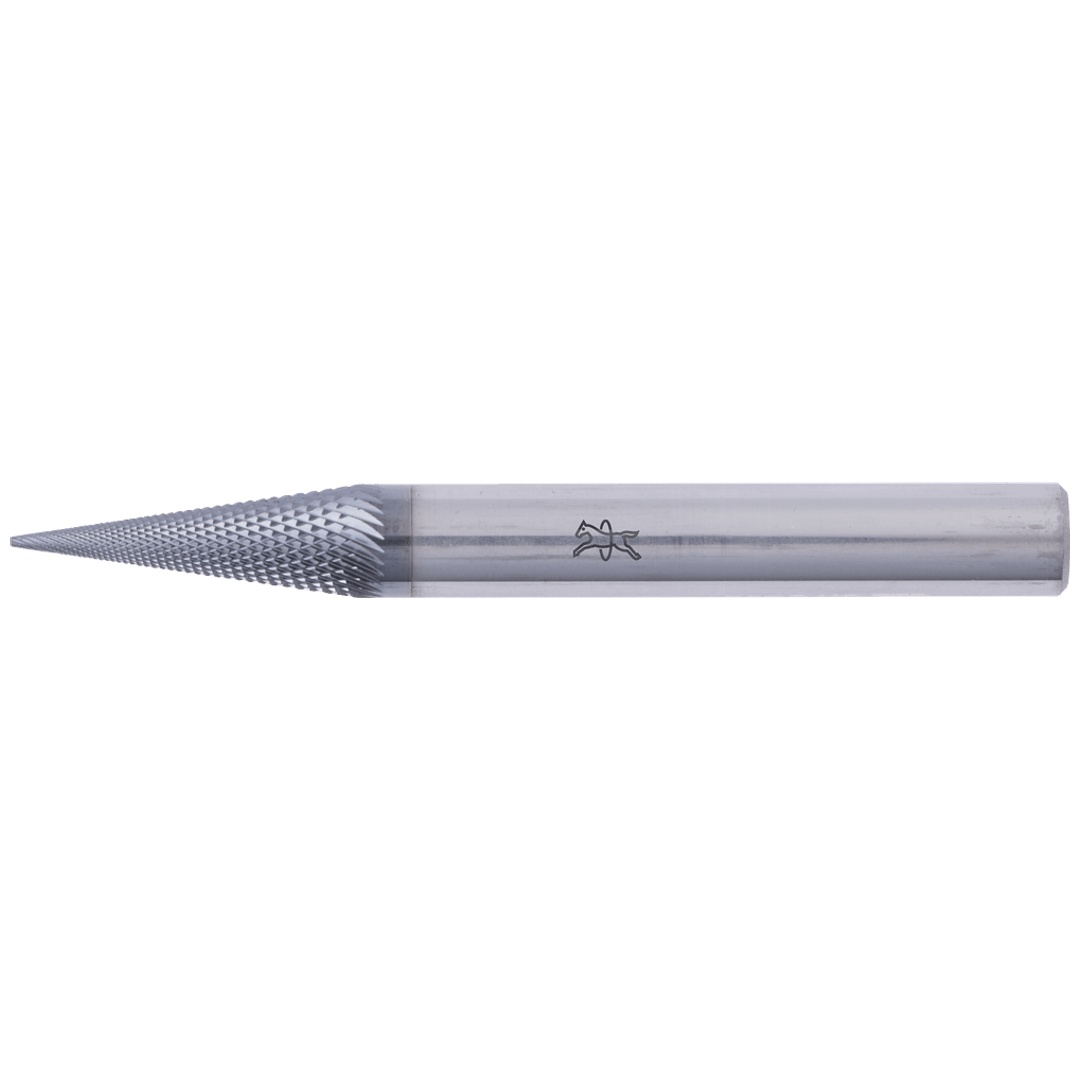 PFERD TOOLS Hartmetall Hochleistungsfrässtift MICRO Spitzkegel SKM Ø 06x18mm Schaft-Ø 6mm HICOAT beschichtet für die Feinbearbeitung