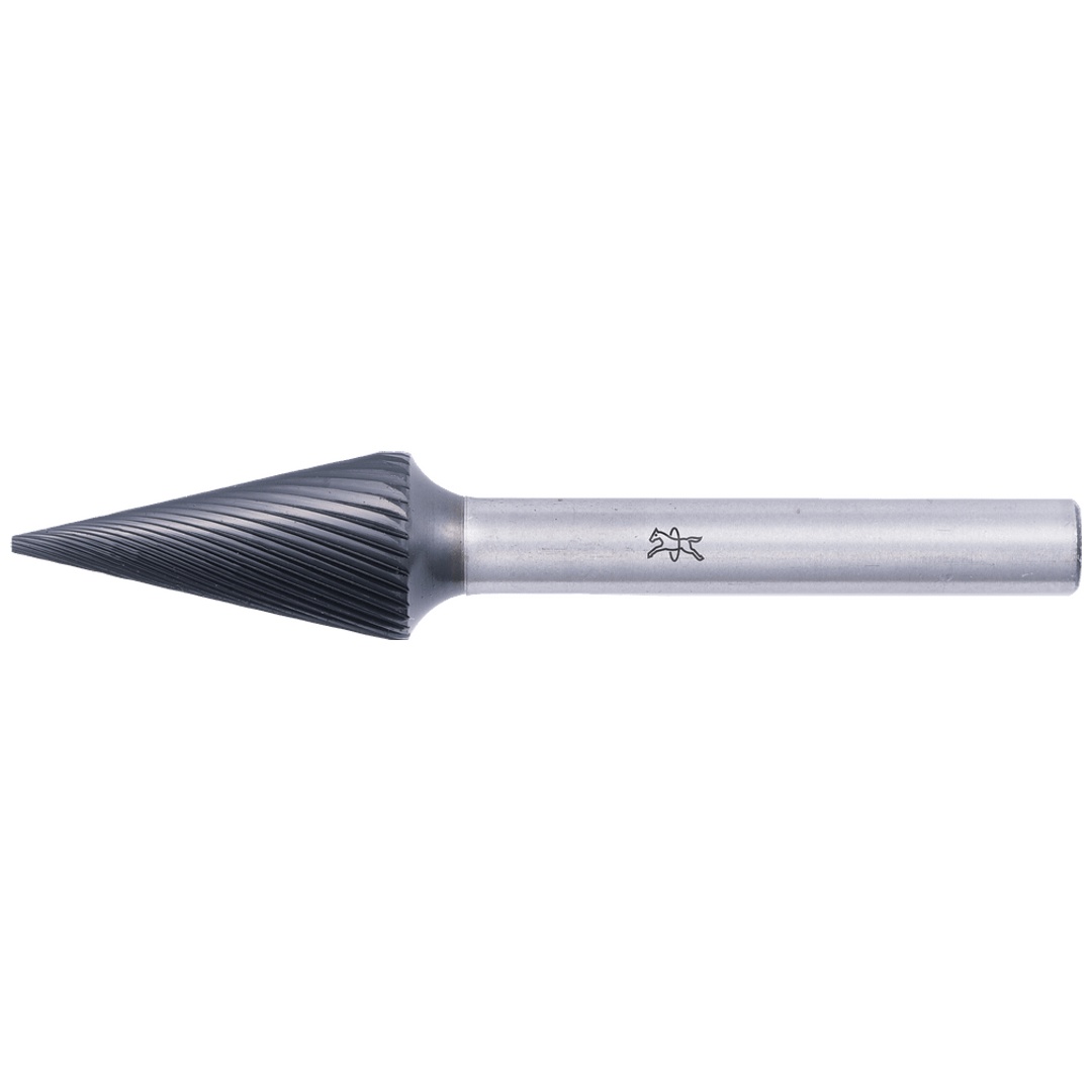 PFERD TOOLS Hartmetall Hochleistungsfrässtift Spitzkegel SKM Ø 12x25mm Schaft-Ø 6mm Z3 HICOAT beschichtet universal mittel