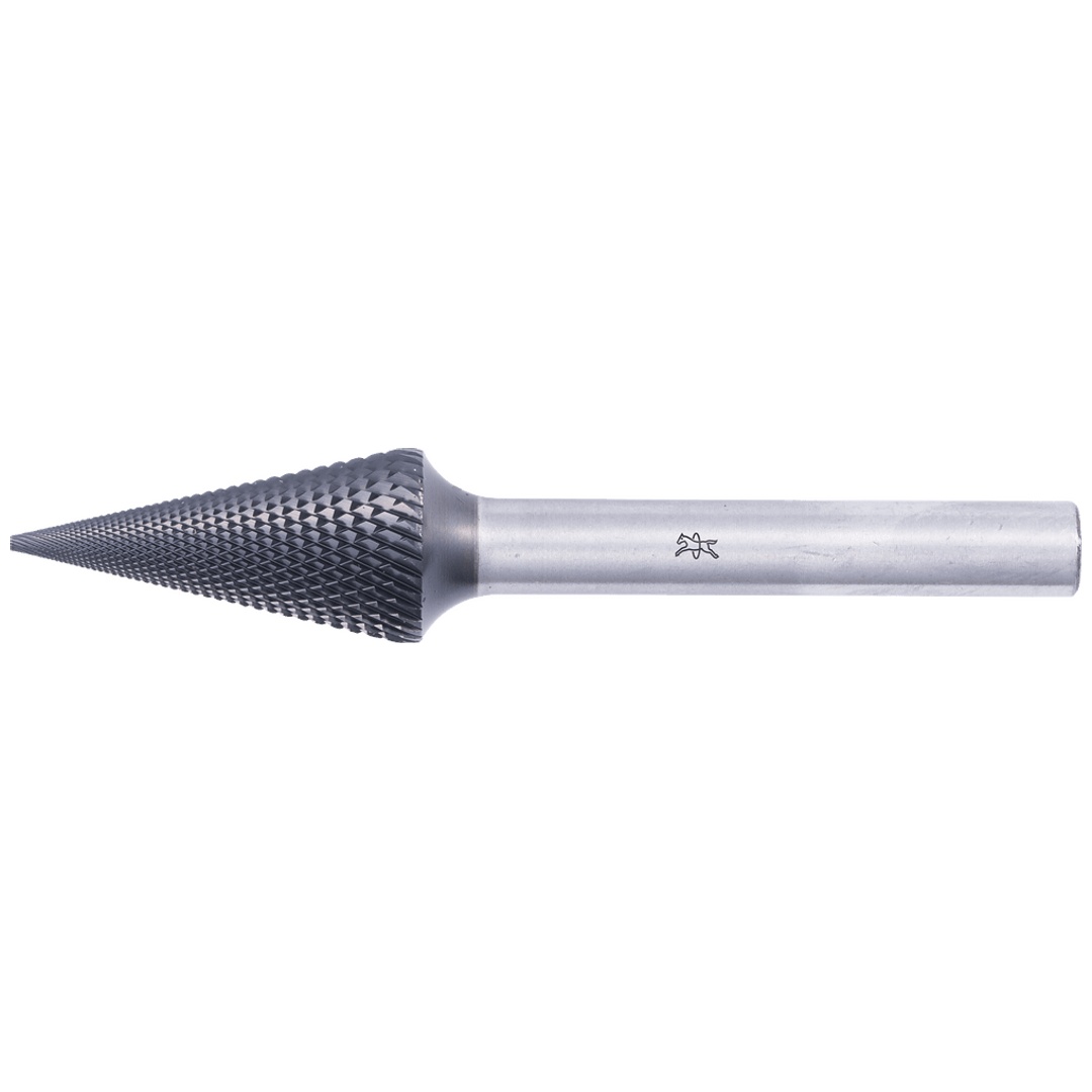 PFERD TOOLS Hartmetall Hochleistungsfrässtift MICRO Spitzkegel SKM Ø 12x25mm Schaft-Ø 6mm HICOAT beschichtet für die Feinbearbeitung