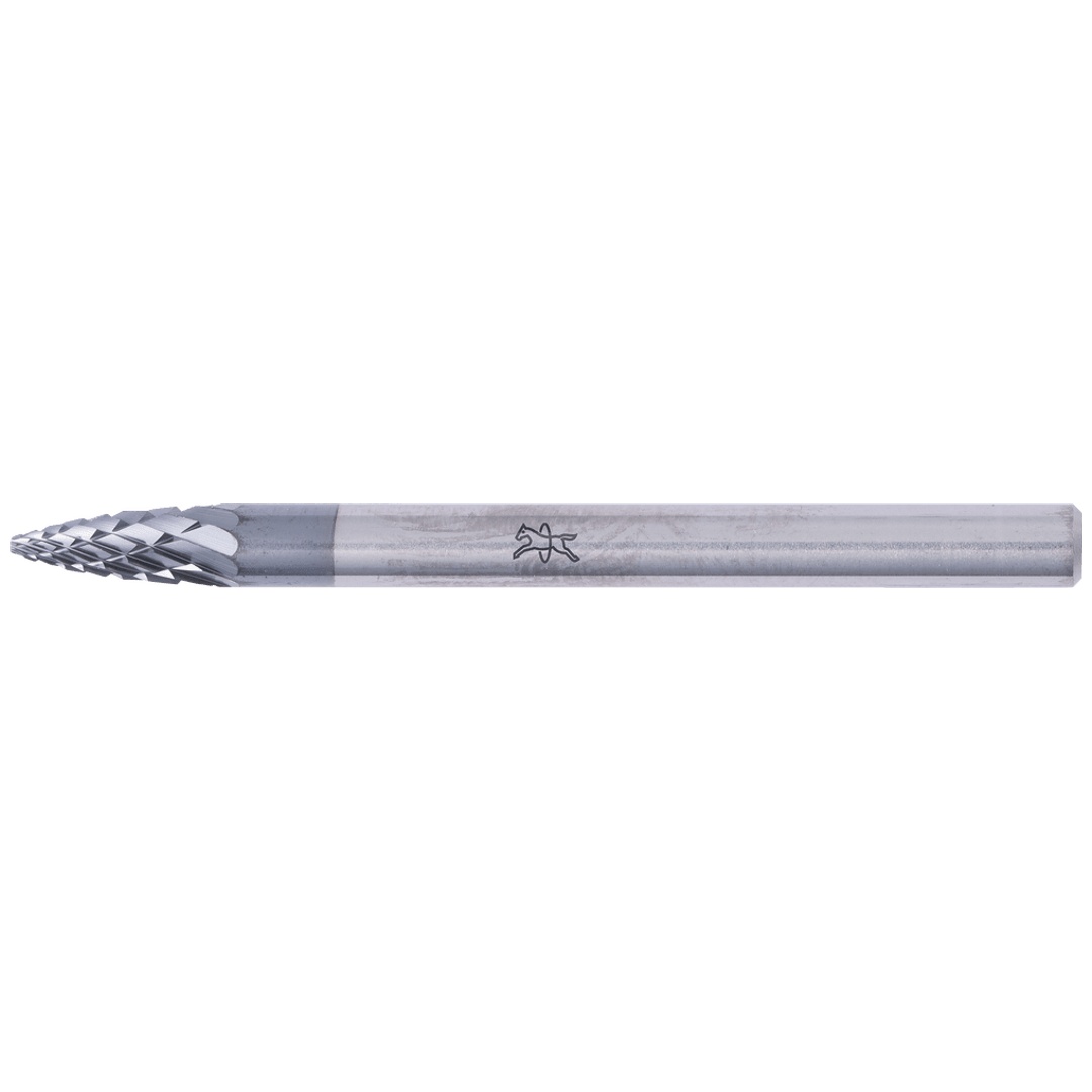 PFERD TOOLS Hartmetall Hochleistungsfrässtift Spitzbogen SPG Ø 03x07mm Schaft-Ø 3mm Z3P HICOAT beschichtet universal mittel kreuzverzahnt