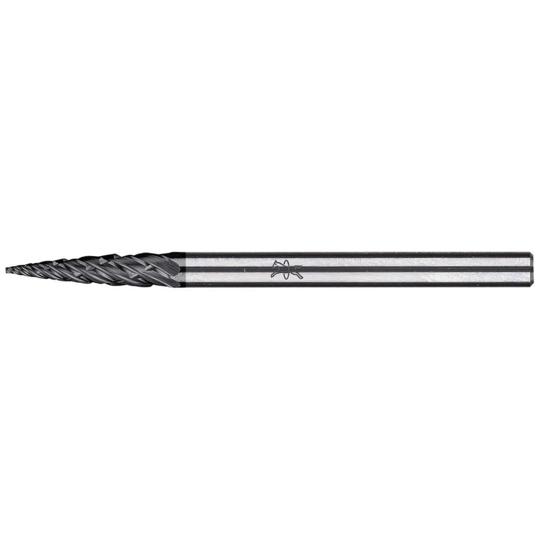 PFERD TOOLS Hartmetall Hochleistungsfrässtift ALLROUND Spitzbogen SPG Ø 03x13mm Schaft-Ø 3mm HICOAT beschichtet für Stahl