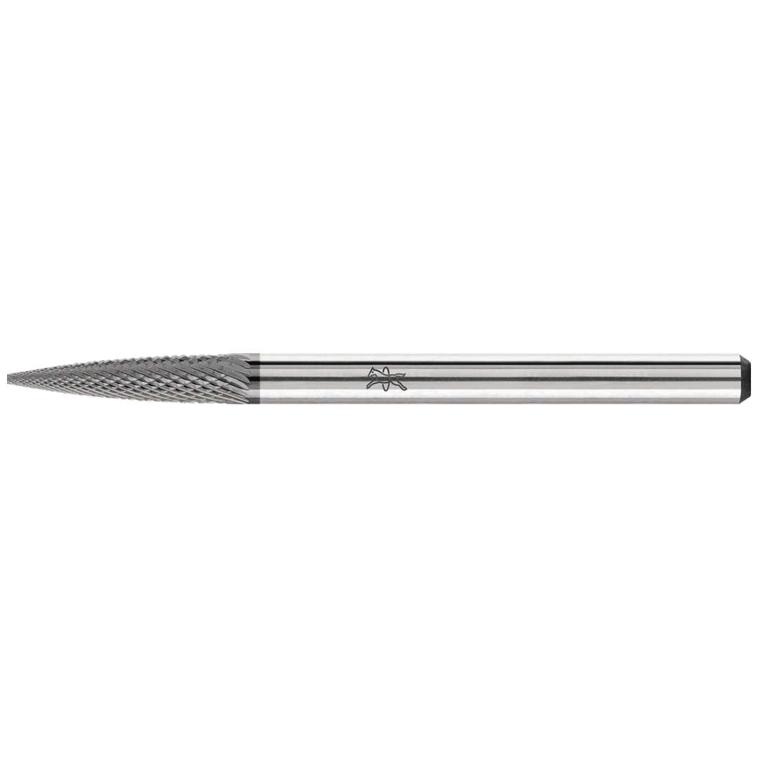 PFERD TOOLS Hartmetall Hochleistungsfrässtift MICRO Spitzbogen SPG Ø 03x13mm Schaft-Ø 3mm HICOAT beschichtet für die Feinbearbeitung
