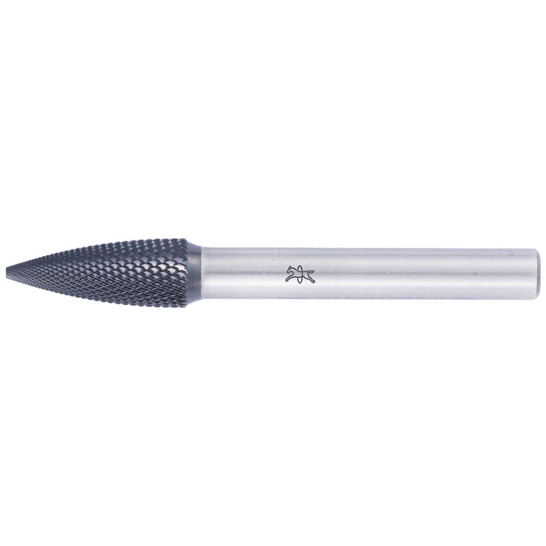 PFERD TOOLS Hartmetall Hochleistungsfrässtift MICRO Spitzbogen SPG Ø 08x20mm Schaft-Ø 6mm HICOAT beschichtet für die Feinbearbeitung
