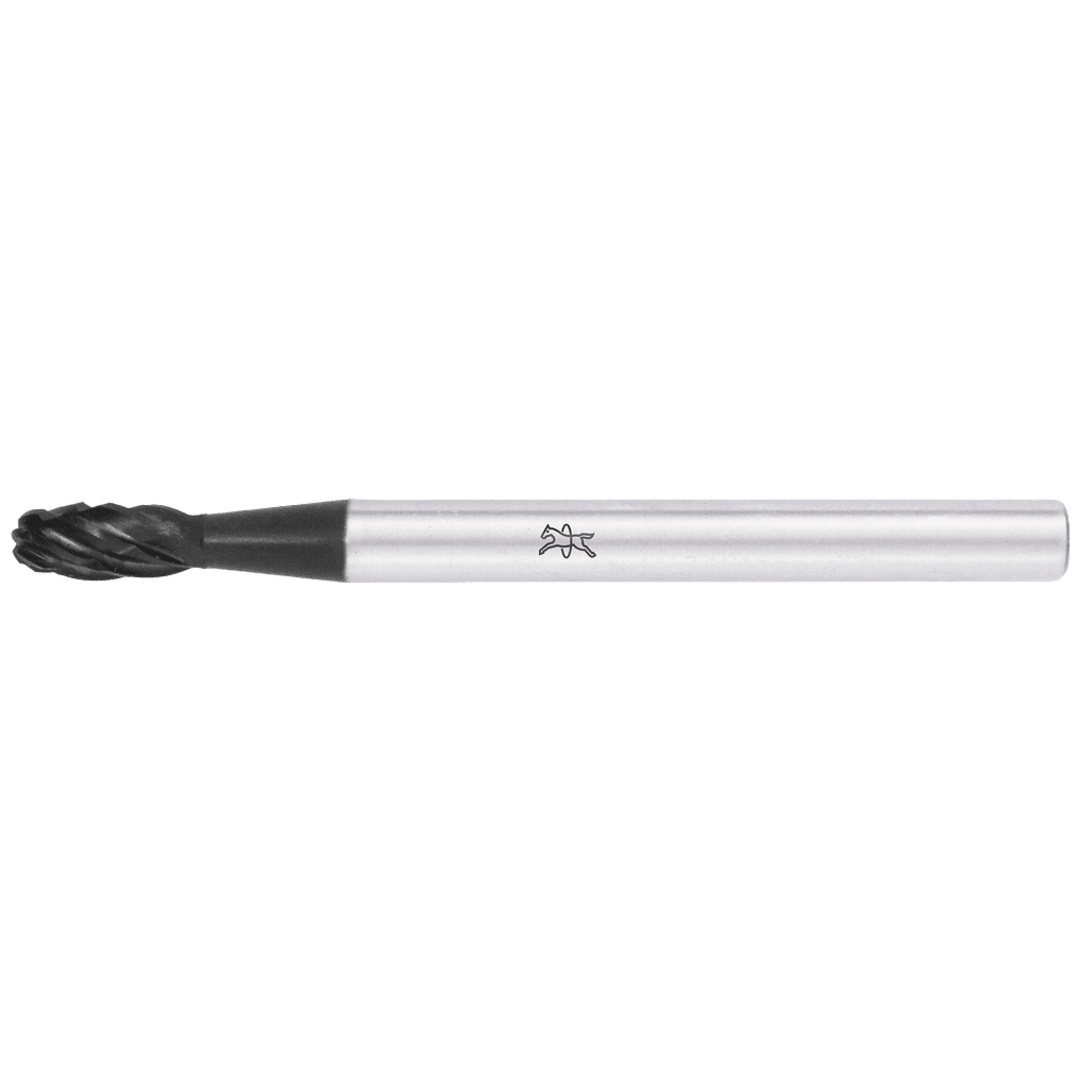 PFERD TOOLS Hartmetall Hochleistungsfrässtift ALLROUND Tropfen TRE Ø 03x07mm Schaft-Ø 3mm HICOAT beschichtet für Stahl