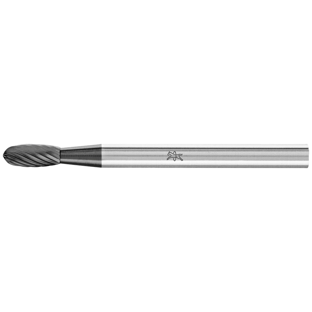 PFERD TOOLS Hartmetall Hochleistungsfrässtift Tropfen TRE Ø 03x07mm Schaft-Ø 3mm Z3P HICOAT beschichtet universal mittel kreuzverzahnt
