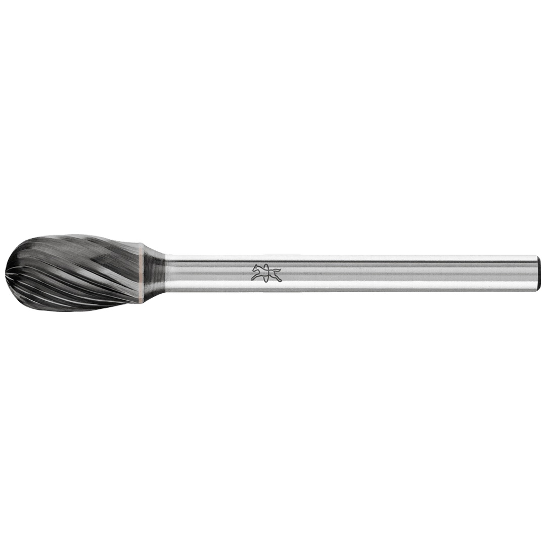 PFERD TOOLS Hartmetall Hochleistungsfrässtift Tropfen TRE Ø 06x10mm Schaft-Ø 3mm Z3P HICOAT beschichtet universal mittel kreuzverzahnt