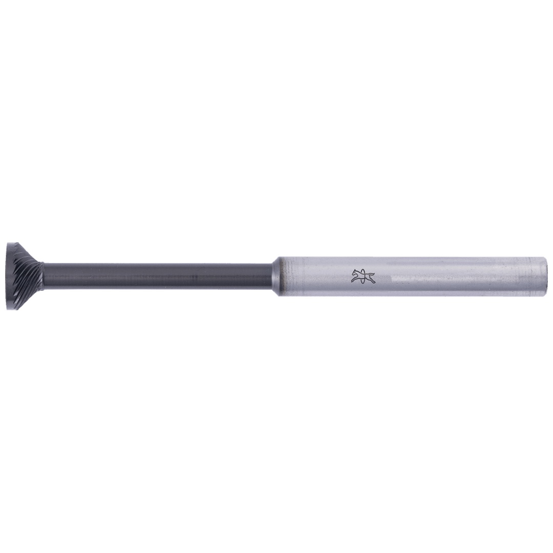PFERD TOOLS Hartmetall Hochleistungsfrässtift Winkelfrässtift WKN 10x03mm Schaft-Ø 6x75mm Z3 HICOAT beschichtet Anfas-/Entgratarbeiten Robotereinsatz