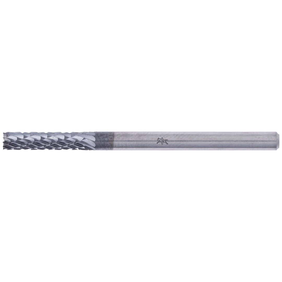PFERD TOOLS Hartmetall Hochleistungsfrässtift Zylinder ZYAS stirnverzahnt Ø 06x07mm Schaft-Ø 3mm Z3P HICOAT besch. universal mittel kreuzverzahnt