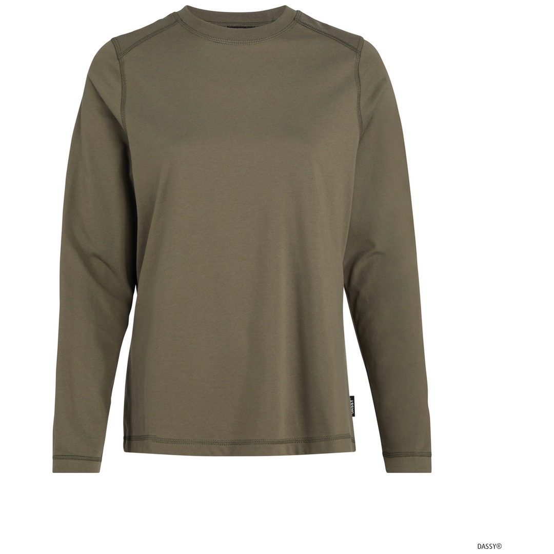 Dassy Langarmshirt FUND Women 710107 Gr. M khakigrün