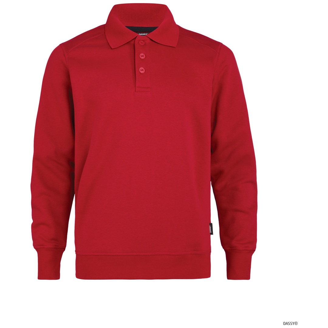 Dassy Poloshirt langarm LUCID 550002 COPESRE18 Gr. 4XL rot