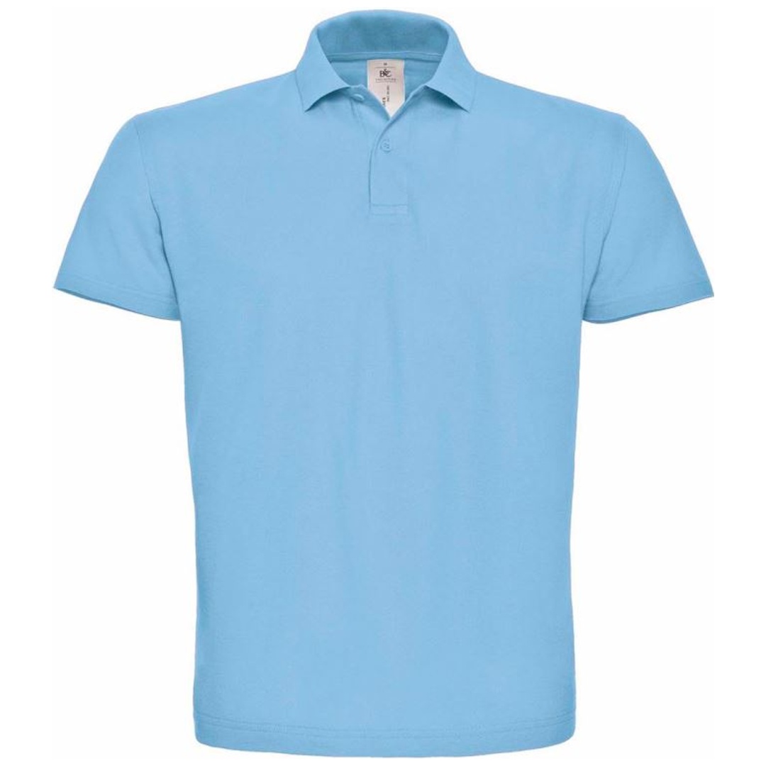 B&C Cotton Classics-01.ID01 Piqué Polo Gr. 3XL light blue