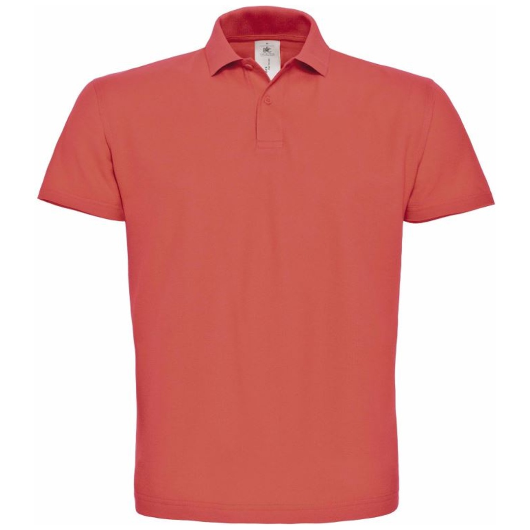 B&C Cotton Classics-01.ID01 Piqué Polo Gr. L pixel coral