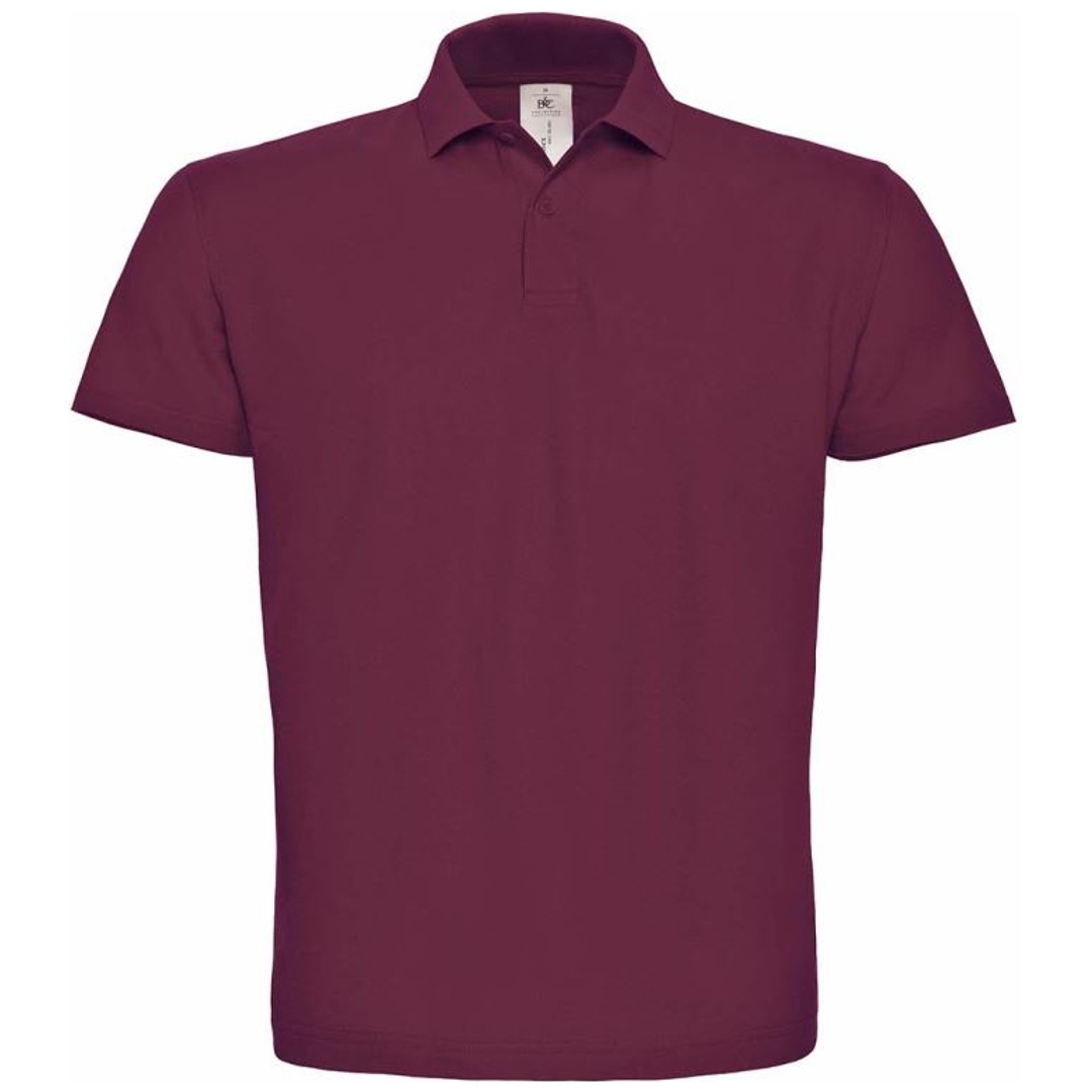 B&C Cotton Classics-01.ID01 Piqué Polo Gr. 4XL wine