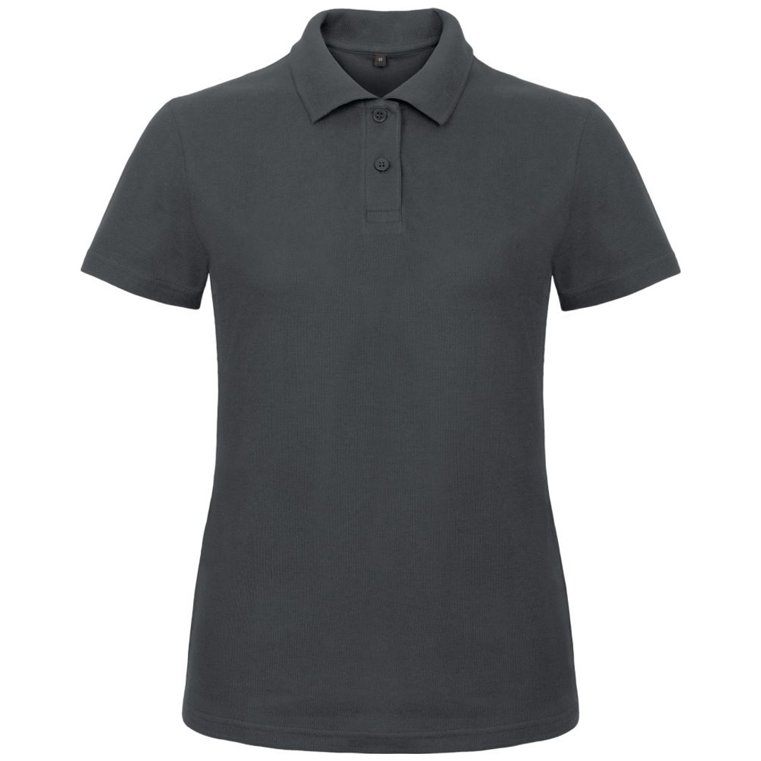 B&C Piqué Poloshirt Damen 01.ID10 Gr. 2XL anthracite