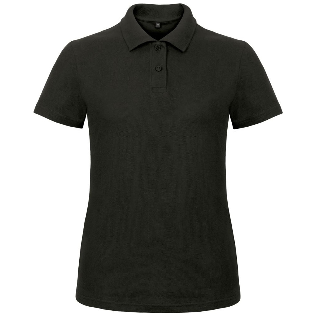 B&C Piqué Poloshirt Damen 01.ID10 Gr. L black