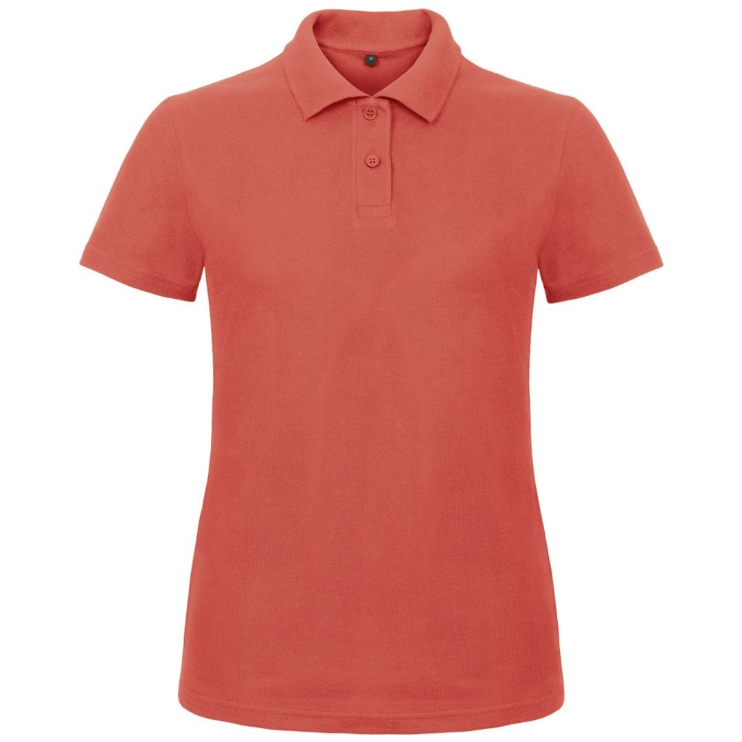 B&C Piqué Poloshirt Damen 01.ID10 Gr. XS pixel coral