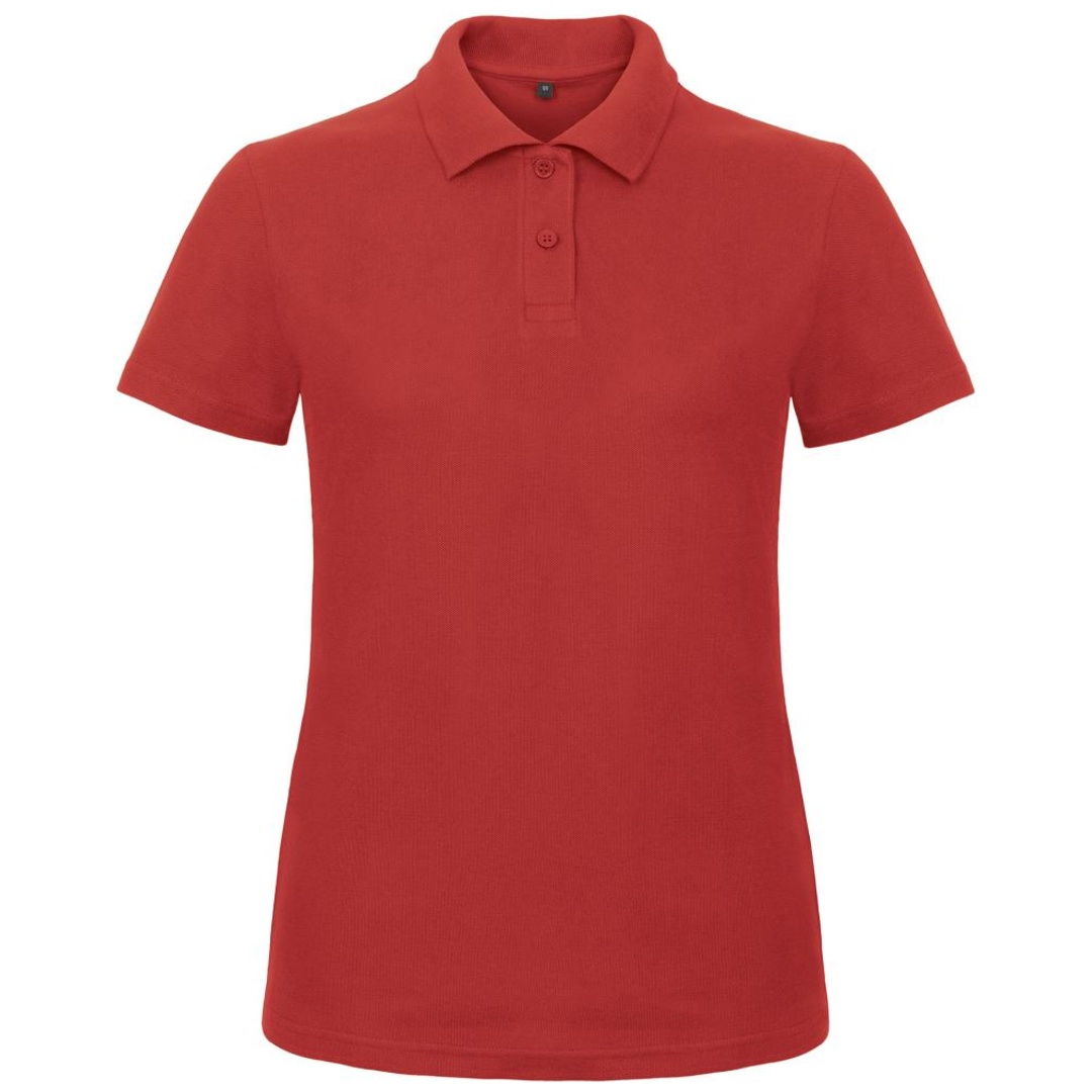 B&C Piqué Poloshirt Damen 01.ID10 Gr. 2XL red