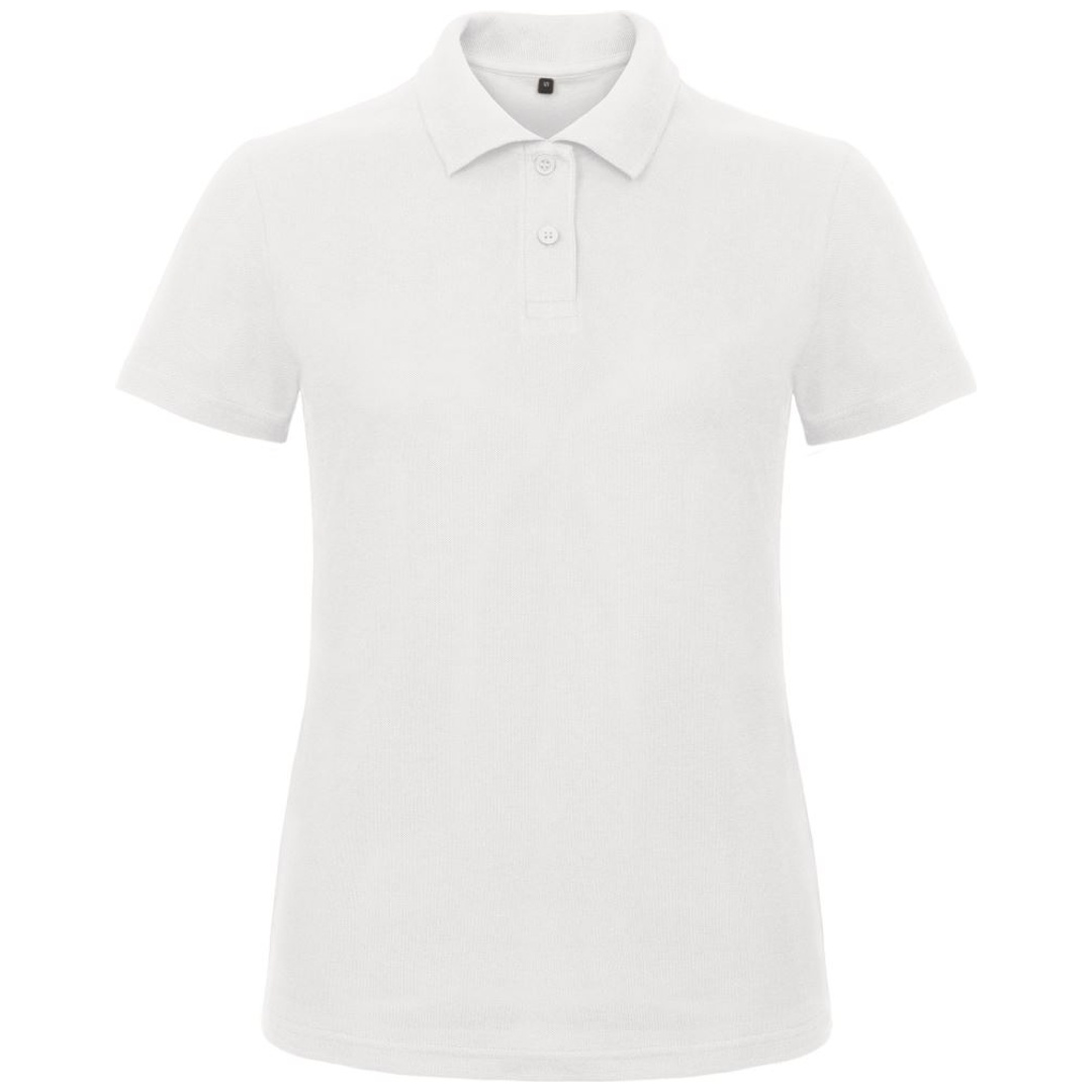 B&C Piqué Poloshirt Damen 01.ID10 Gr. 2XL white