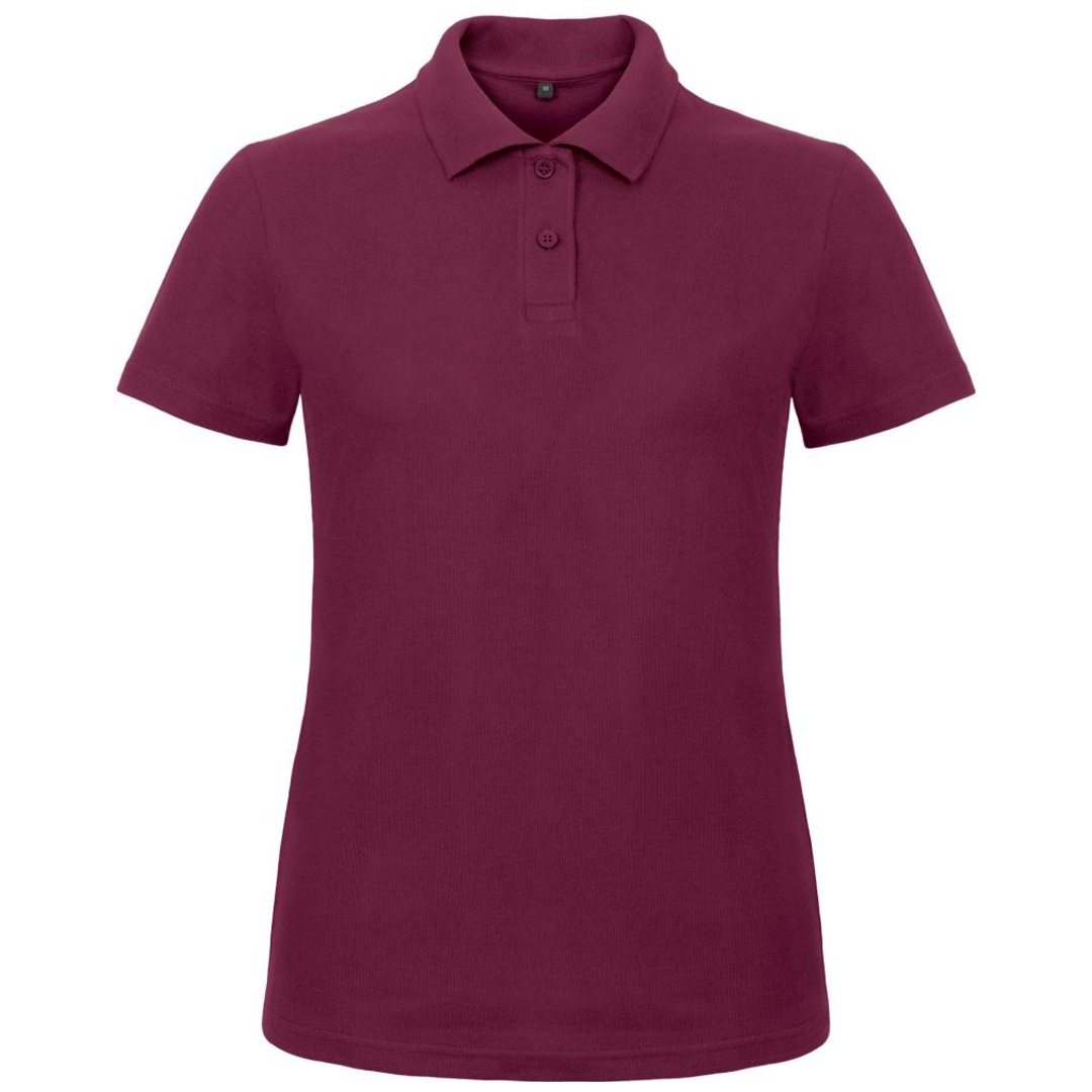 B&C Piqué Poloshirt Damen 01.ID10 Gr. 2XL wine
