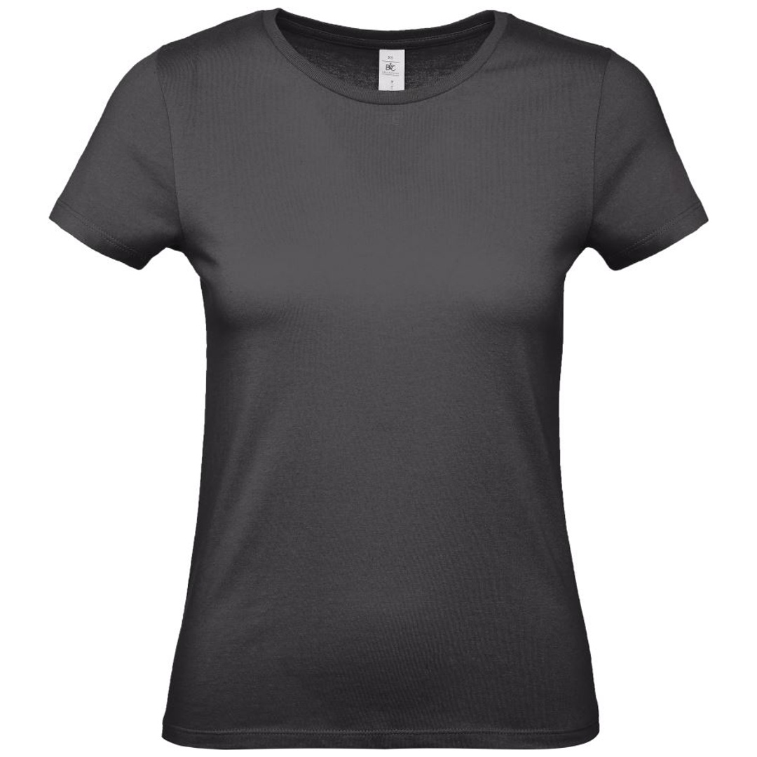 B&C T-Shirt Damen 01.002T Gr. XS black pure