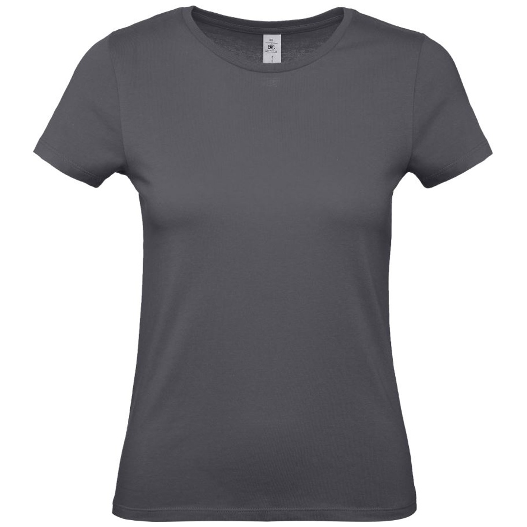 B&C T-Shirt Damen 01.002T Gr. 2XL dark grey