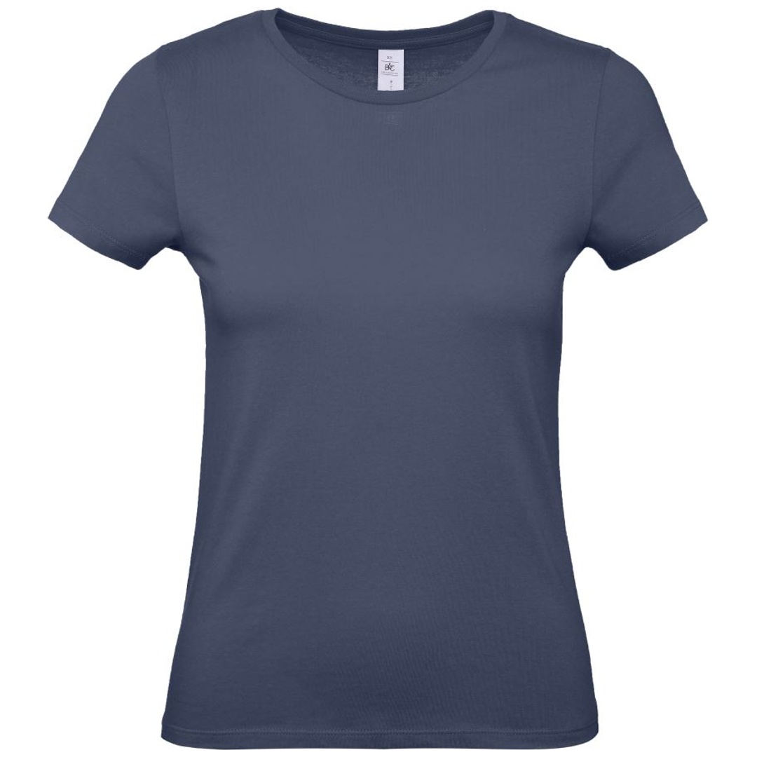 B&C T-Shirt Damen 01.002T Gr. XS denim