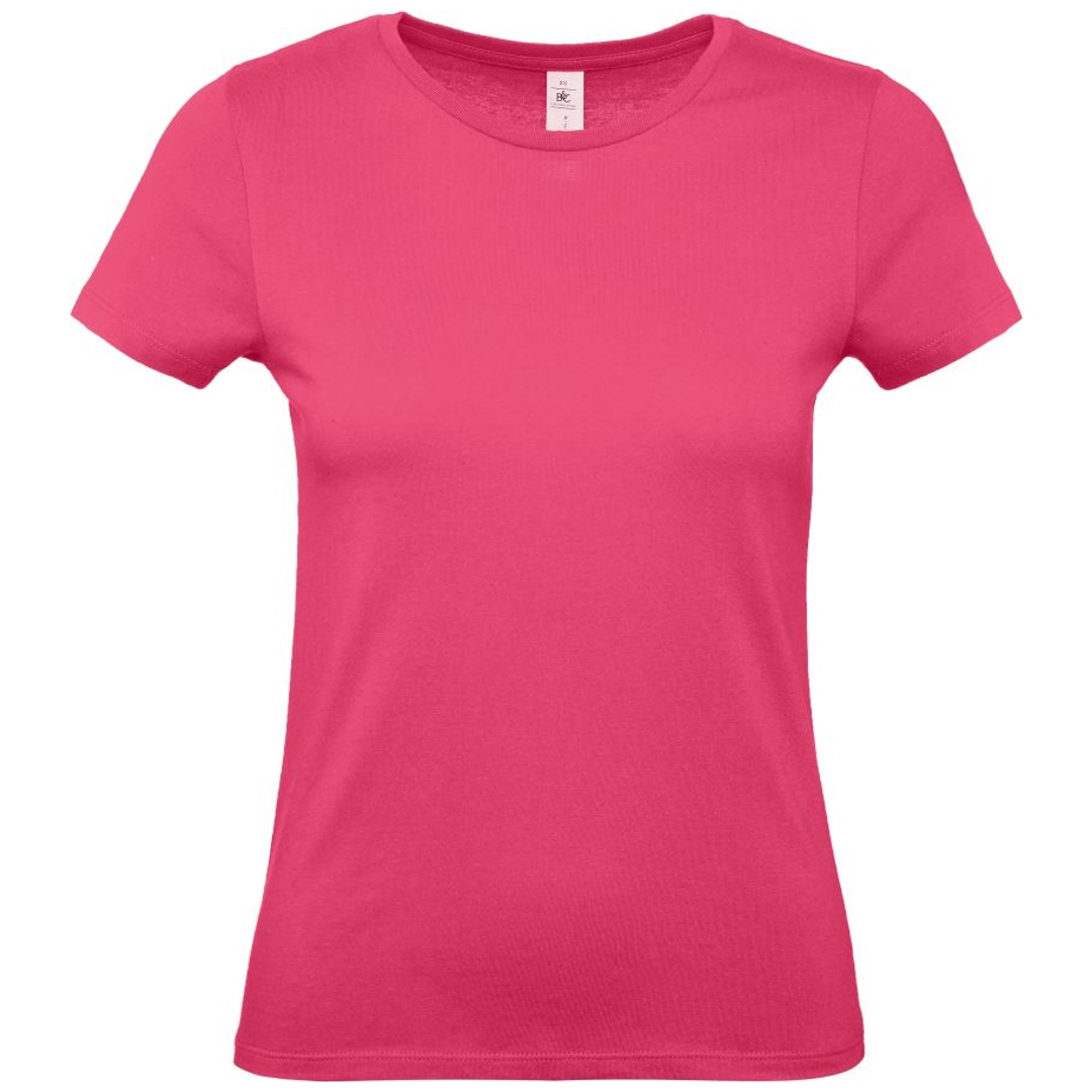 B&C T-Shirt Damen 01.002T Gr. XS fuchsia