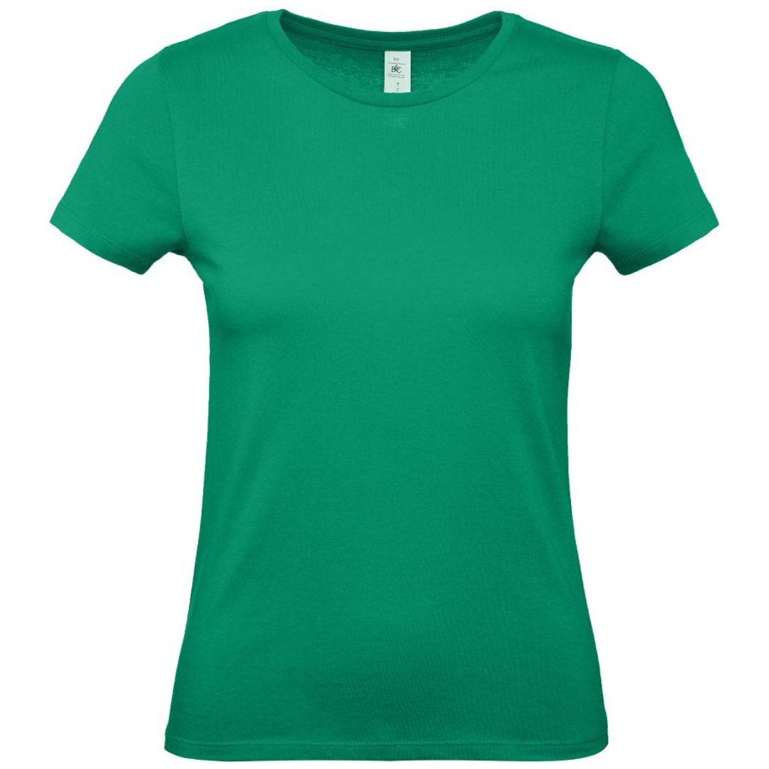 B&C T-Shirt Damen 01.002T Gr. S kelly green