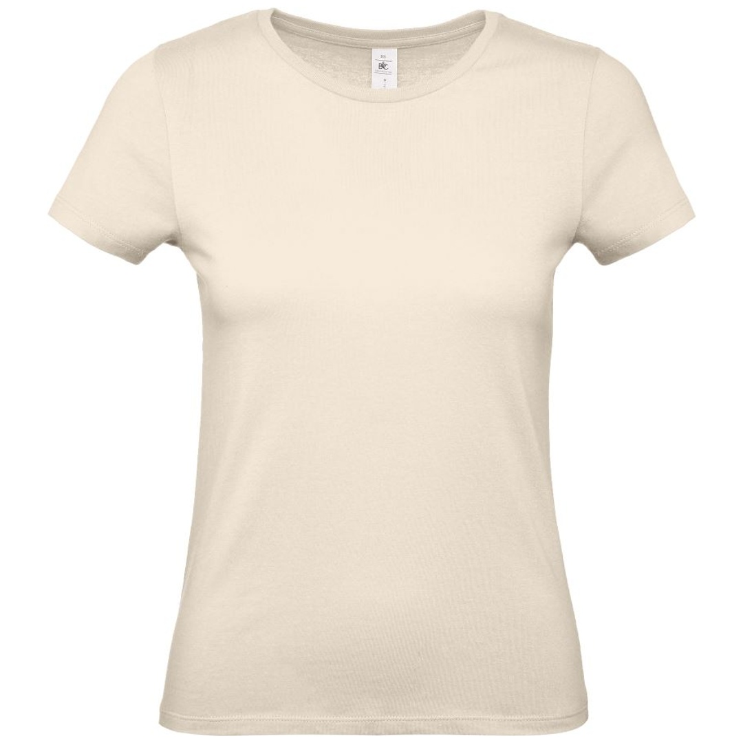 B&C T-Shirt Damen 01.002T Gr. S natural
