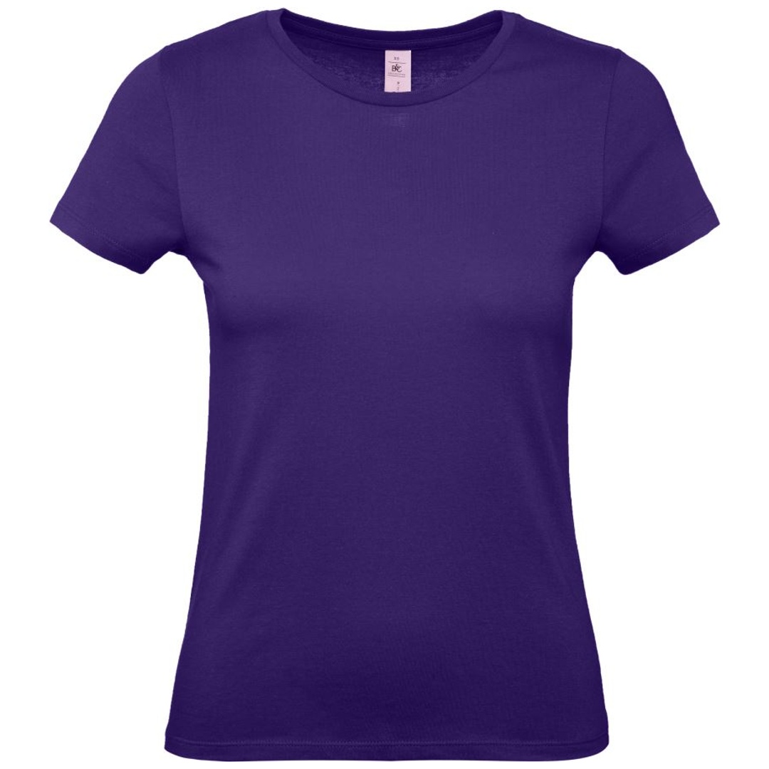 B&C T-Shirt Damen 01.002T Gr. S radiant purple