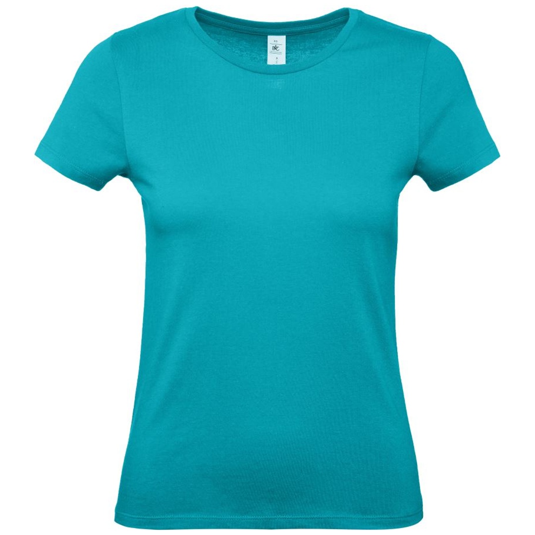 B&C T-Shirt Damen 01.002T Gr. XS real turquoise