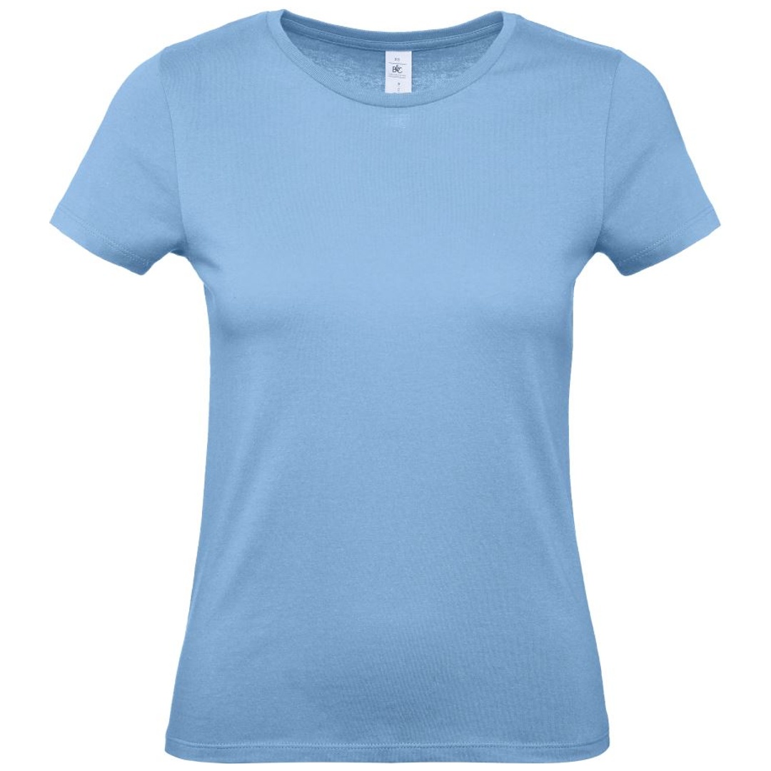 B&C T-Shirt Damen 01.002T Gr. XS sky blue