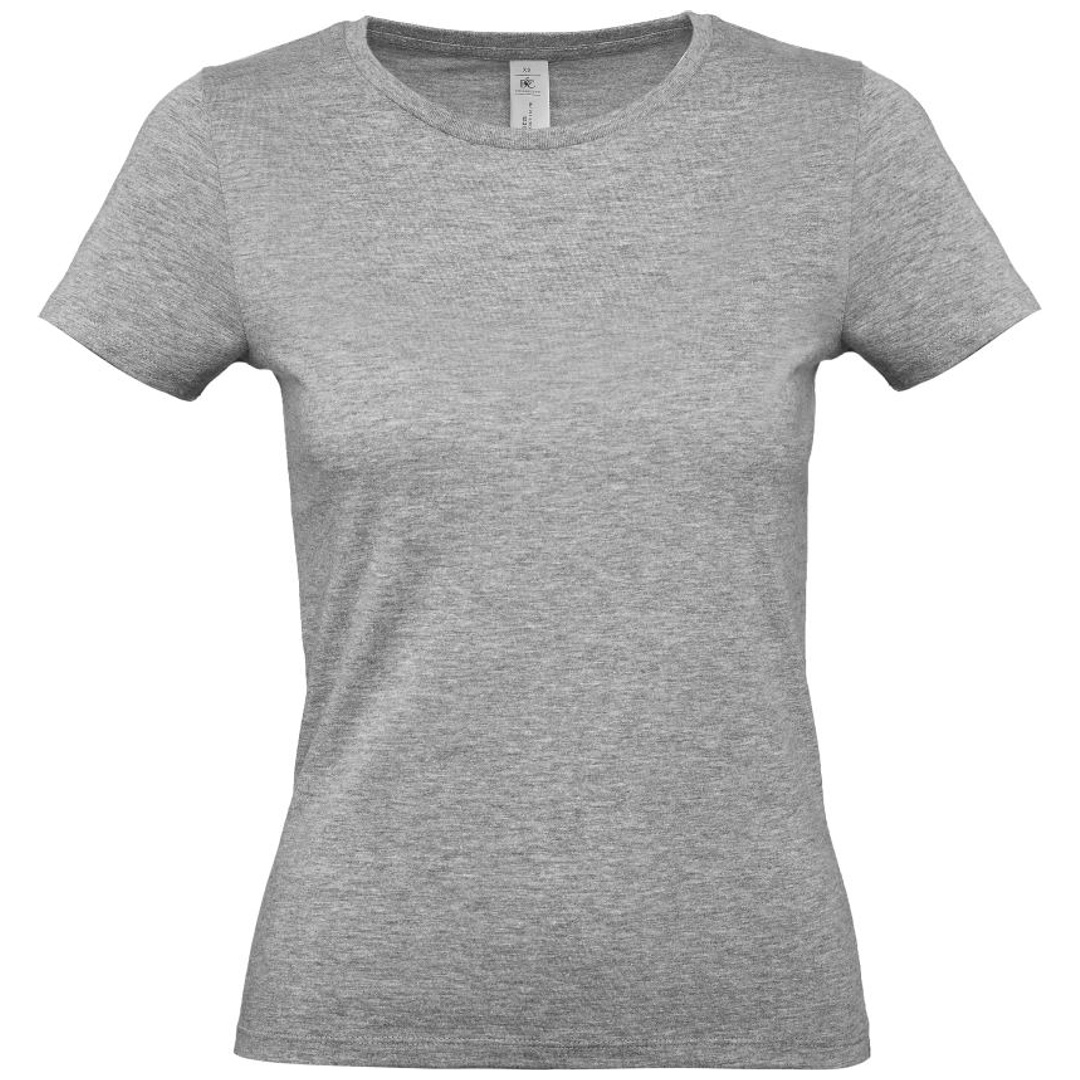 B&C T-Shirt Damen 01.002T Gr. L sport grey