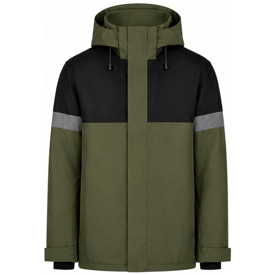 FHB Winterjacke ADRIAN 80236 wasserdicht Gr. XL oliv/schwarz