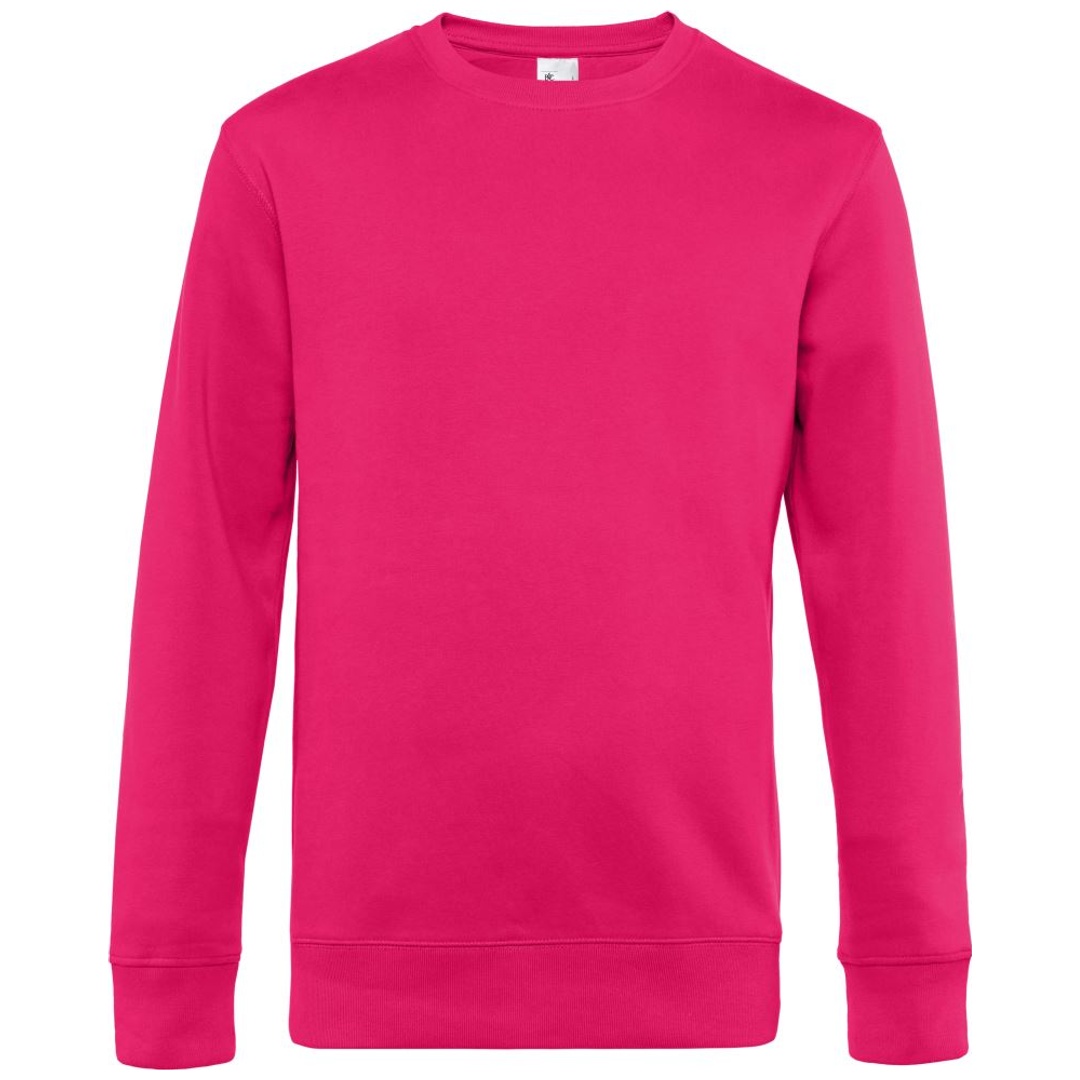 B&C Sweatshirt Herren 01.U01K Gr. 2XL magenta pink