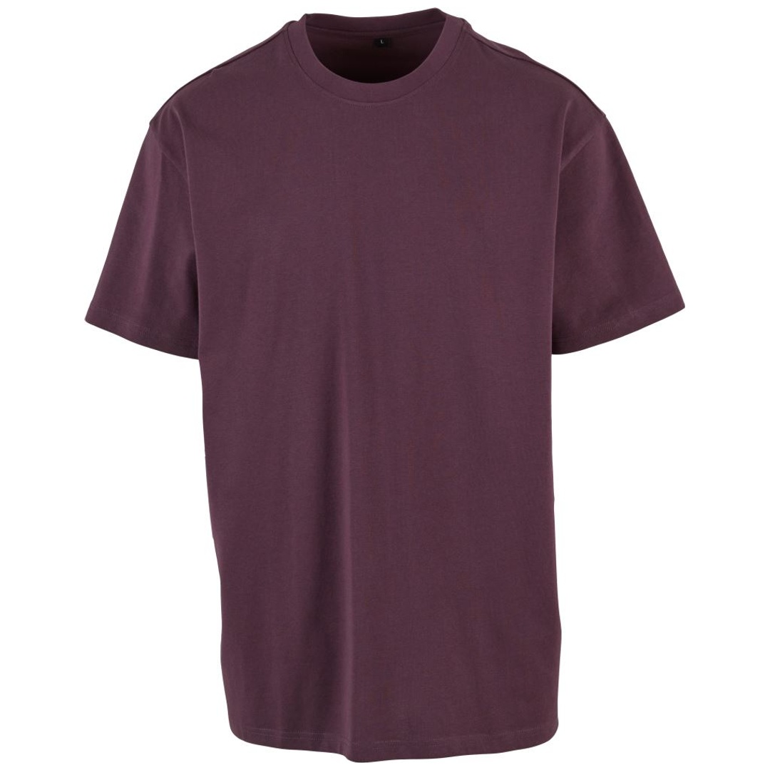 Build your Brand Schweres Oversize T-Shirt 56.0102 Gr. XS plum purple