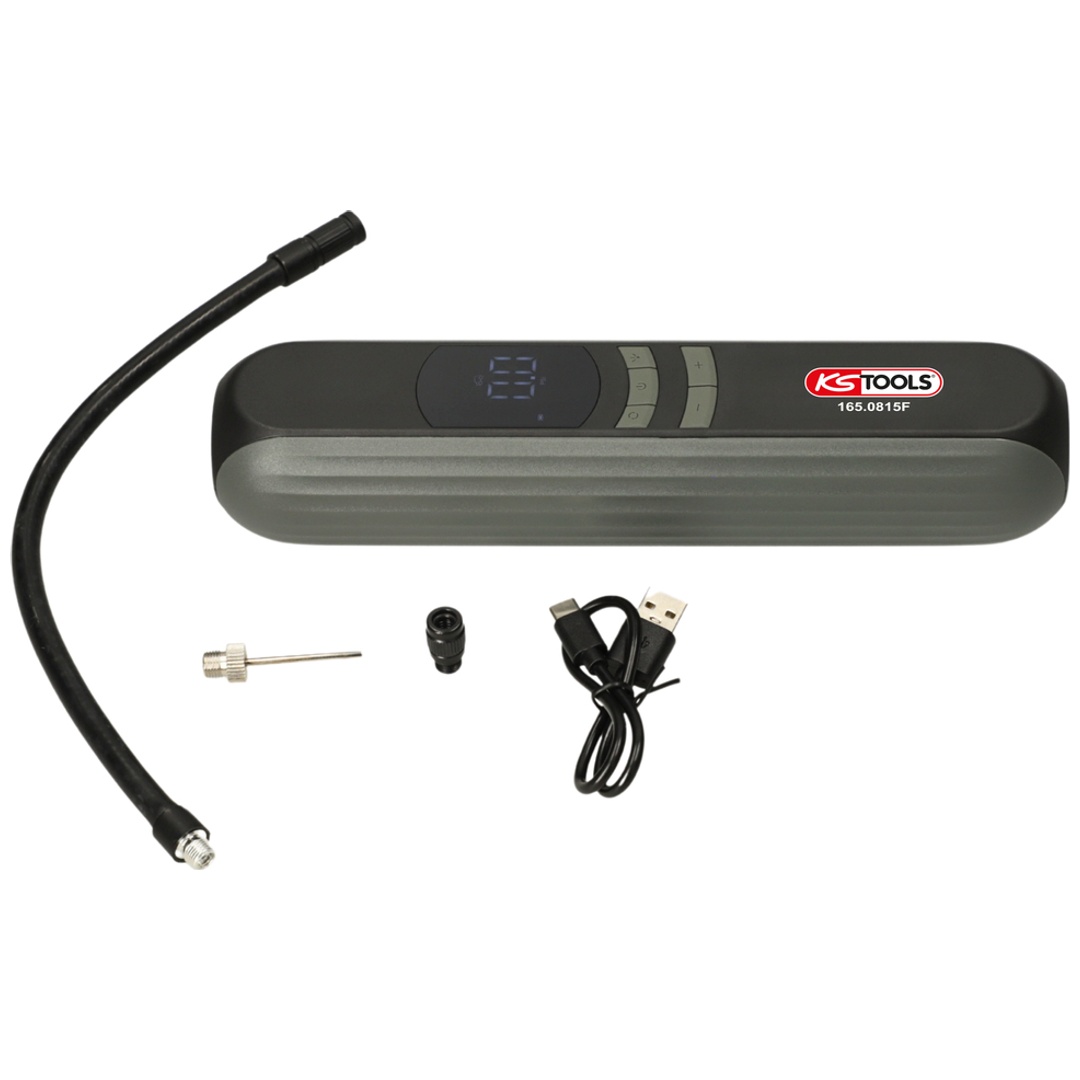 KS Tools Tragbarer, wiederaufladbarer Minikompressor