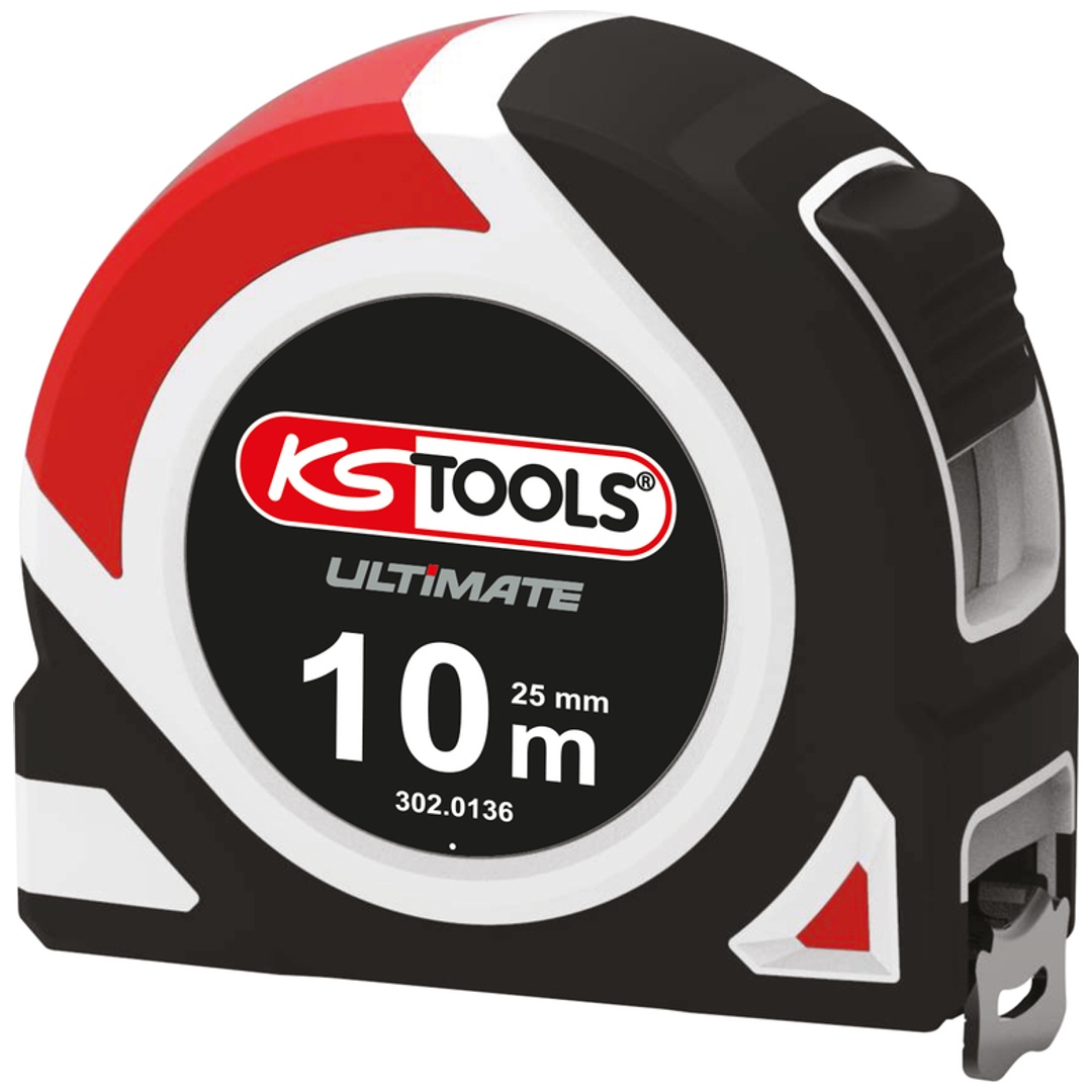KS Tools ULTIMATE-Maßband aus zwei Materialien, 10 x 25 mm