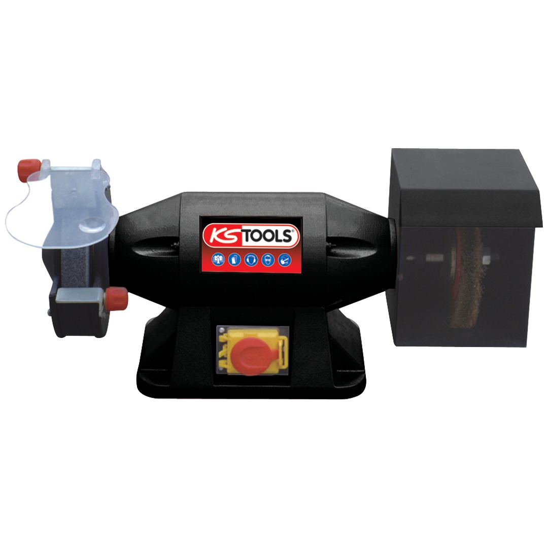 KS Tools 520-W-Winkelschleifer mit Schleifscheibe/Bürste, Ø 150 mm