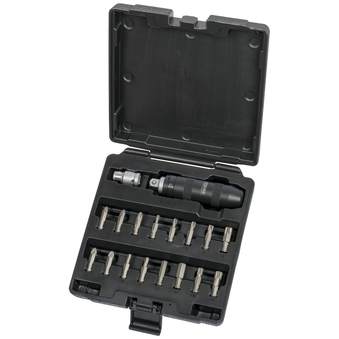 KS Tools Schlagschraubendreher-Set mit Bits, 18-tlg.