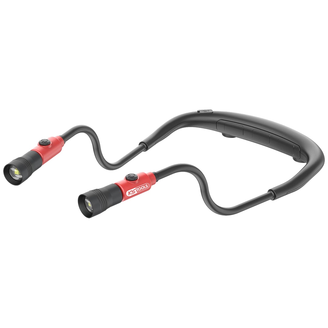 KS Tools Wiederaufladbare LED-Stirnlampe, 400 Lumen