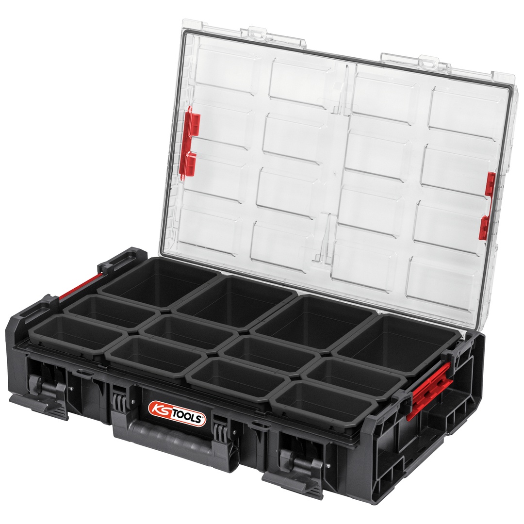KS Tools SCM XL-Organizer-Koffer mit 12 herausnehmbaren Fächern