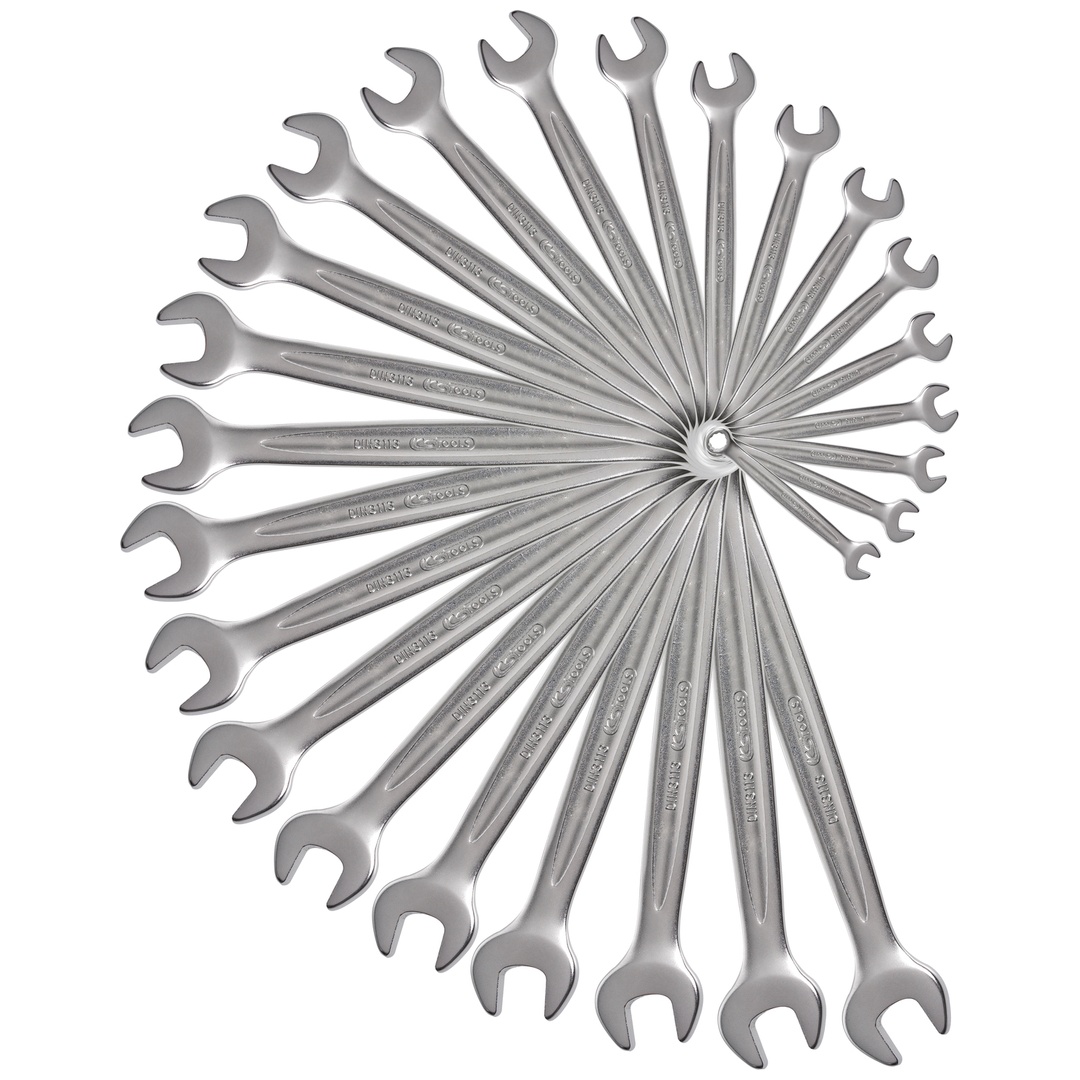 KS Tools Set mit 25 metrischen Ring-Maulschlüsseln, 6 bis 34 mm