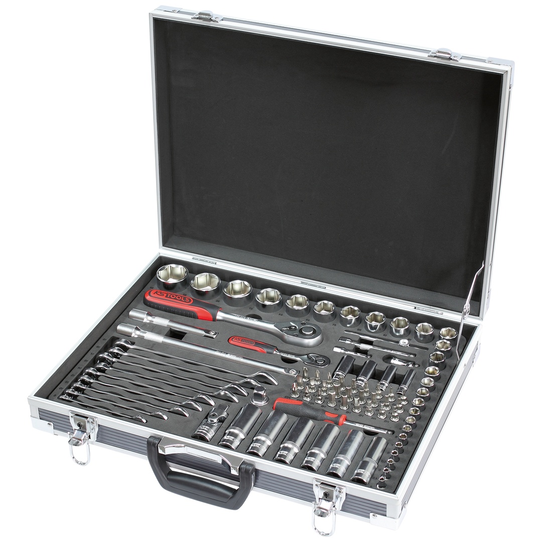 KS Tools ULTIMATE Steckschlüssel- und Zubehörset 1/4 - 1/2, 83-tlg.