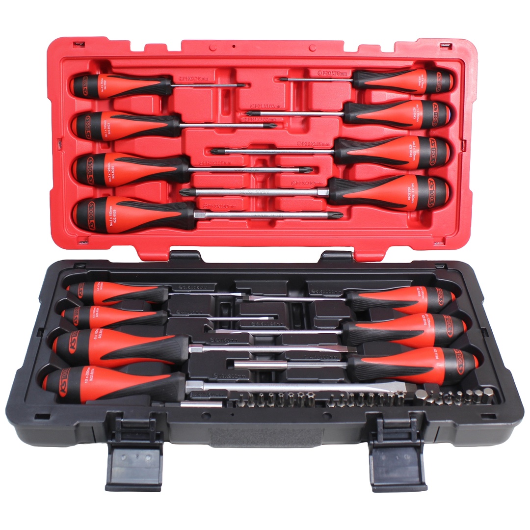 KS Tools ULTIMATE-Schraubendreher-Set und 1/4-Zoll-Schraubbits, 40-tlg.