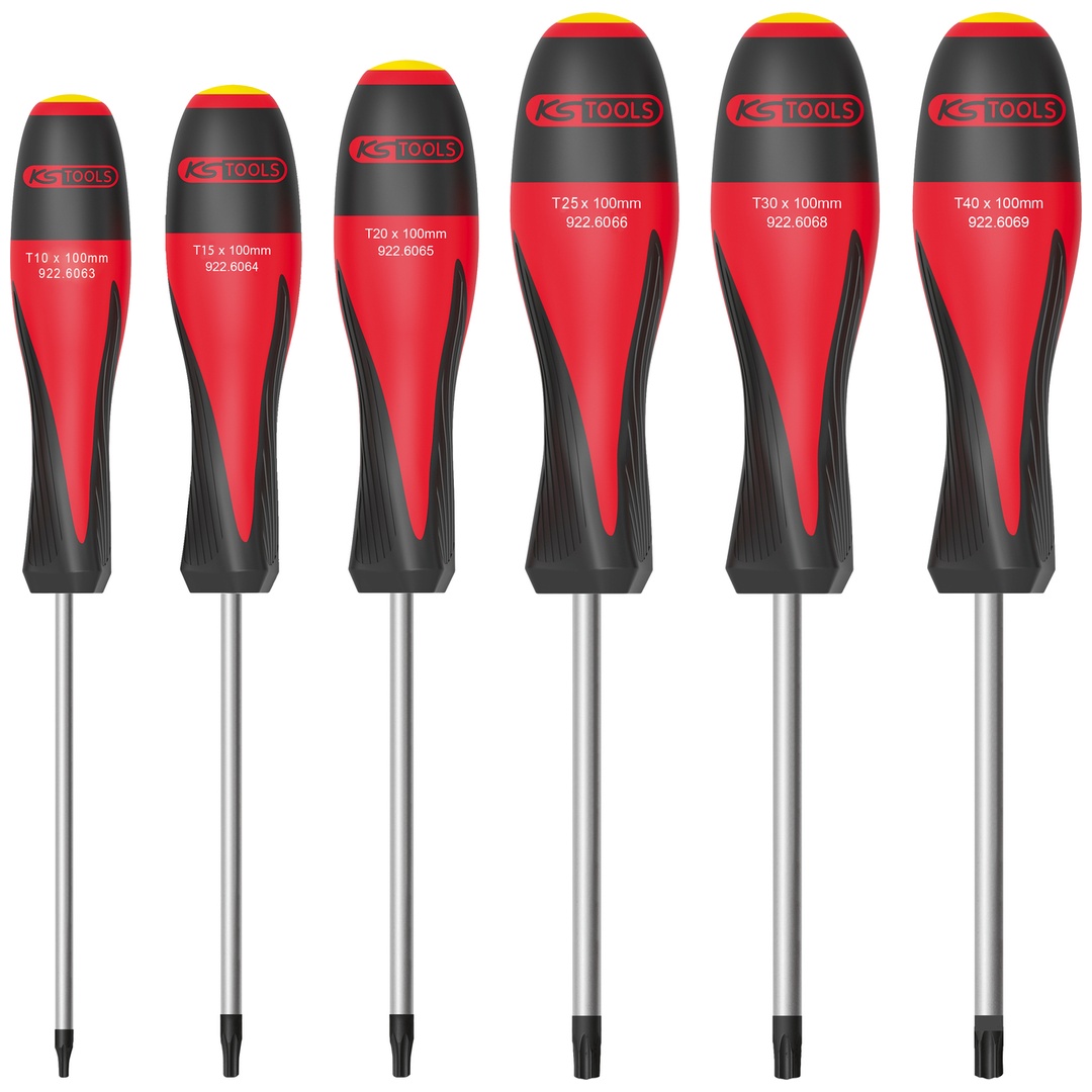 KS Tools 6er-Set ULTIMATE Innensechsrund-Schraubendreher, T10 bis T40