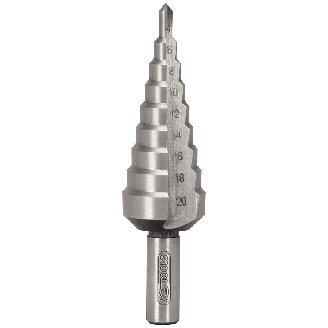 KS Tools 3er-Set HSS-Stufenbohrer für Bleche