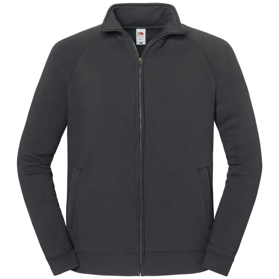 Fruit of the Loom Schwere Sweatshirtjacke 16.2290 Gr. XL light graphite