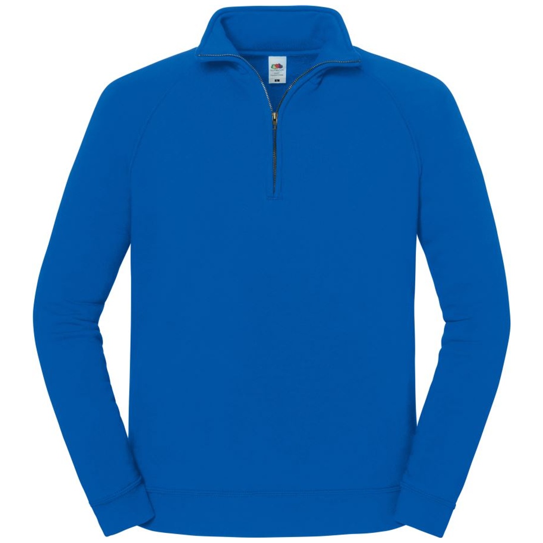 Fruit of the Loom Schwerer Sweater mit 1/4 Zip 16.2288 Gr. 3XL royal blue